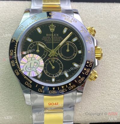 Swiss Grade Rolex Daytona Two Tone 904L Valjoux 7750 Watch 40mm